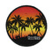 Tropical Sunset Round Patch