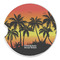 Tropical Sunset Sandstone Car Coaster - Single (Personalized)