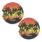 Tropical Sunset Sandstone Car Coasters - Set of 2