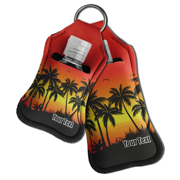Tropical Sunset Sanitizer Holder Keychain - Both in Case (PARENT)