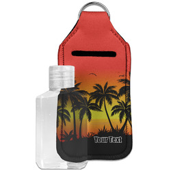 Tropical Sunset Hand Sanitizer & Keychain Holder - Large (Personalized)