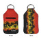 Tropical Sunset Sanitizer Holder Keychain - Small APPROVAL (Flat)