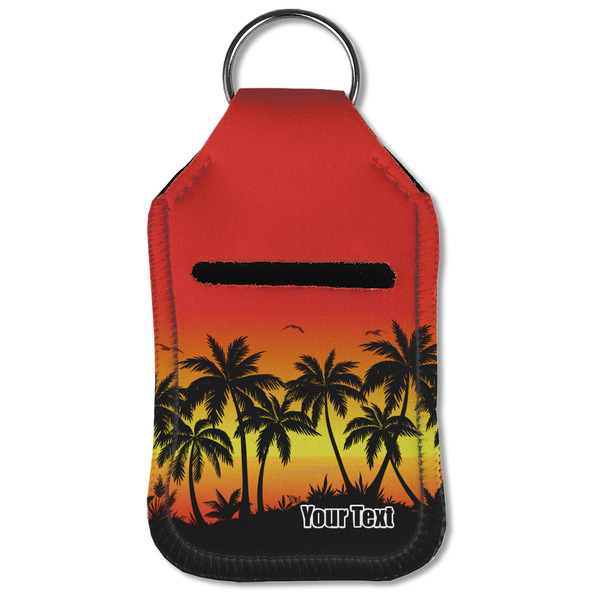 Tropical Sunset Sanitizer Holder Keychain - Small (Front Flat)