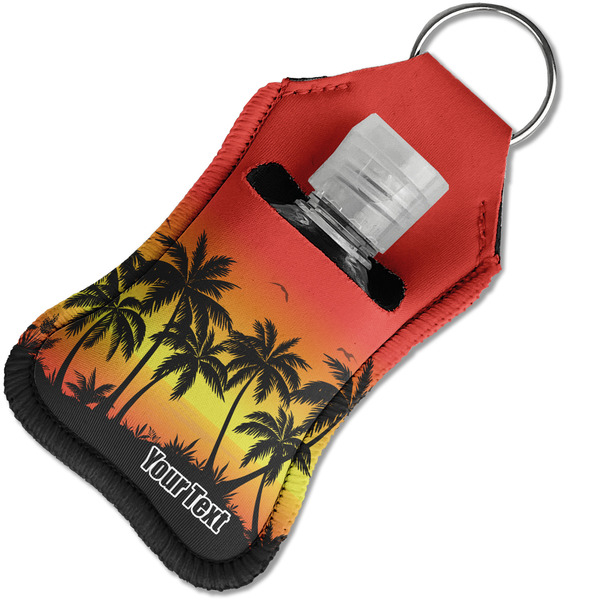 Tropical Sunset Sanitizer Holder Keychain - Small in Case