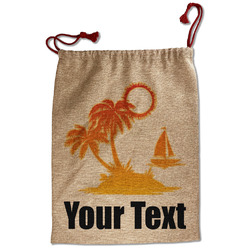 Tropical Sunset Santa Sack - Front (Personalized)