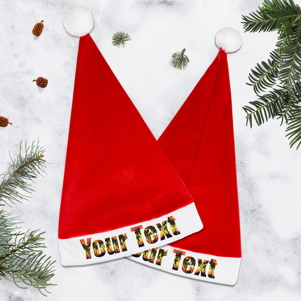 Tropical Sunset Santa Hat- Main