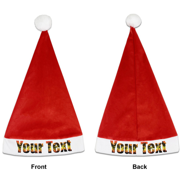 Tropical Sunset Santa Hats - Front and Back (Double Sided Print) APPROVAL