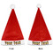 Tropical Sunset Santa Hat - Front & Back (Personalized)