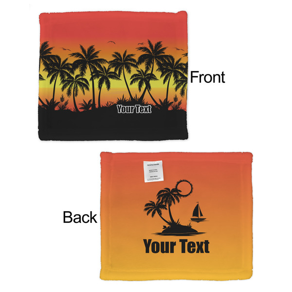 Tropical Sunset Security Blanket - Front & Back View