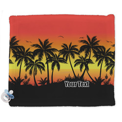 Tropical Sunset Security Blanket - Single Sided (Personalized)