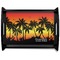 Tropical Sunset Serving Tray Black Large - Main