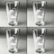 Tropical Sunset Set of Four Engraved Beer Glasses - Individual View