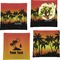 Tropical Sunset Set of Square Dinner Plates