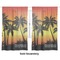 Tropical Sunset Sheer Curtains