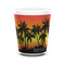 Tropical Sunset Shot Glass - White - FRONT