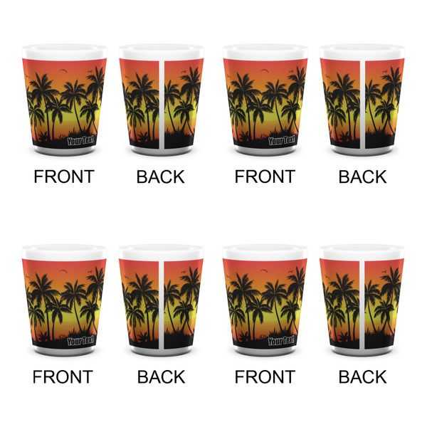 Tropical Sunset Shot Glass - White - Set of 4 - APPROVAL