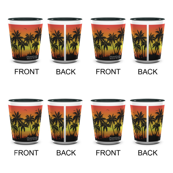 Tropical Sunset Shot Glassess - Two Tone - Set of 4 - APPROVAL