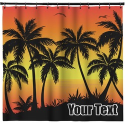 Tropical Sunset Shower Curtain - Custom Size (Personalized)