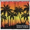 Tropical Sunset Shower Curtain (Personalized) (Non-Approval)