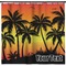 Tropical Sunset Shower Curtain - Custom Size (Personalized)