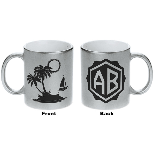 Tropical Sunset Silver Mug - Approval