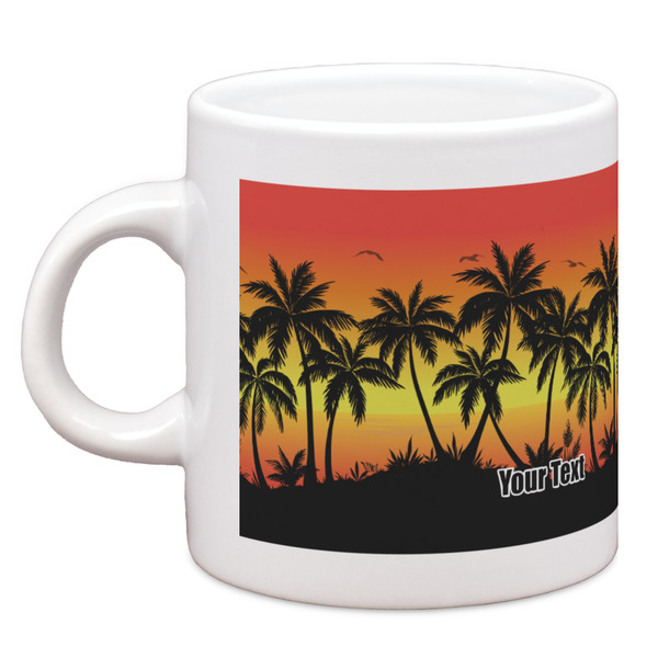 Custom Tropical Sunset Espresso Cup (Personalized)