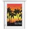 Tropical Sunset Single White Cabinet Decal