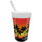 Tropical Sunset Sippy Cup with Straw (Personalized)
