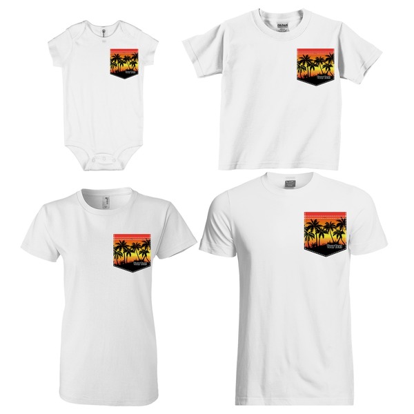 Tropical Sunset Sized Pockets on Various Products