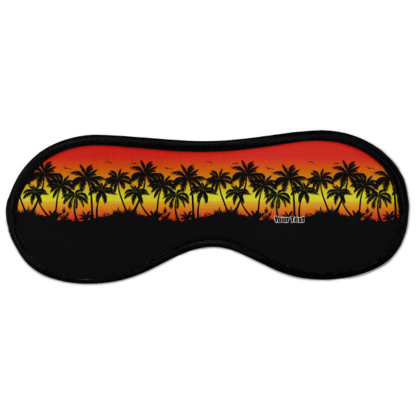 Custom Tropical Sunset Sleeping Eye Masks - Large (Personalized)