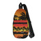 Tropical Sunset Sling Bag - Front View