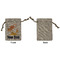 Tropical Sunset Small Burlap Gift Bag - Front Approval