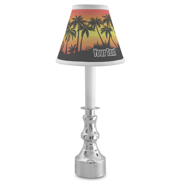 Tropical Sunset Small Chandelier Lamp - LIFESTYLE (on candle stick)