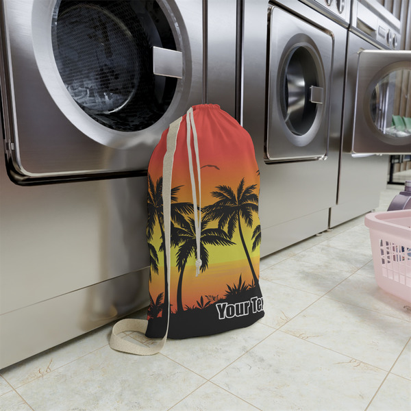 Tropical Sunset Small Landry Bag - In Context