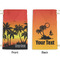 Tropical Sunset Small Laundry Bag - Front & Back View