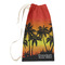 Tropical Sunset Small Laundry Bag - Front View