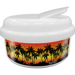 Tropical Sunset Snack Container (Personalized)