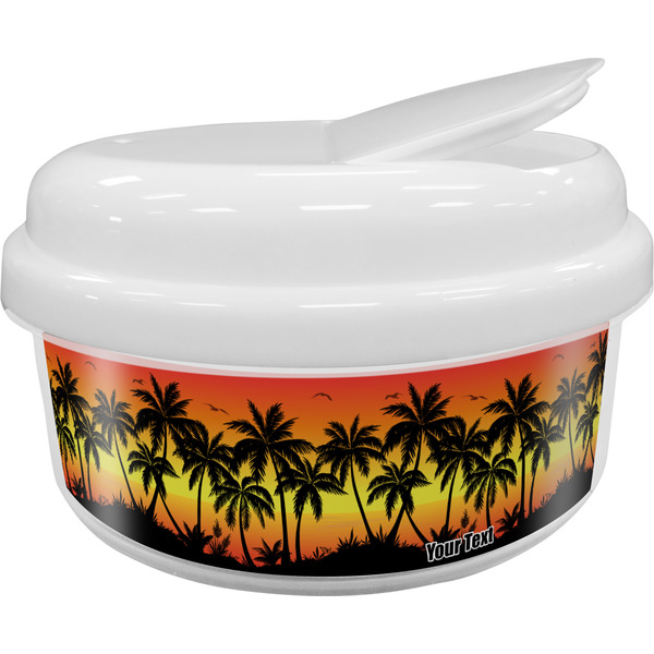 Custom Tropical Sunset Snack Container (Personalized)