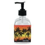 Tropical Sunset Glass Soap & Lotion Bottle - Single Bottle (Personalized)