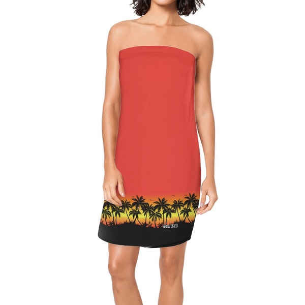 Custom Tropical Sunset Spa / Bath Wrap (Personalized)