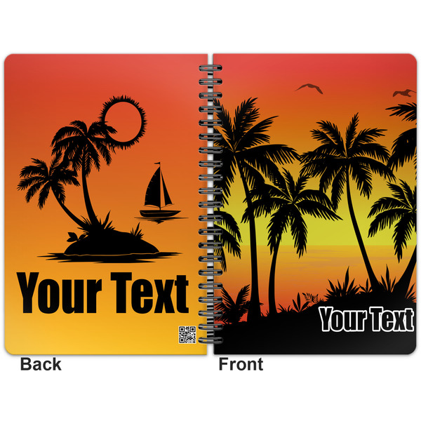 Tropical Sunset Spiral Journal 7 x 10 - Apvl