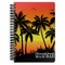 Tropical Sunset Spiral Journal Large - Front View