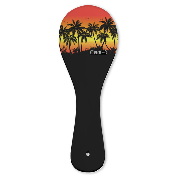 Custom Tropical Sunset Ceramic Spoon Rest (Personalized)
