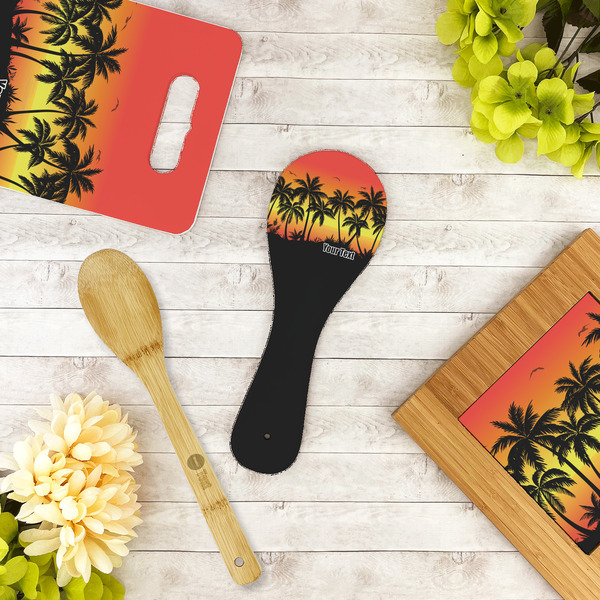 Tropical Sunset Spoon Rest Trivet - LIFESTYLE