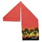 Tropical Sunset Sports Towel Folded - Both Sides Showing