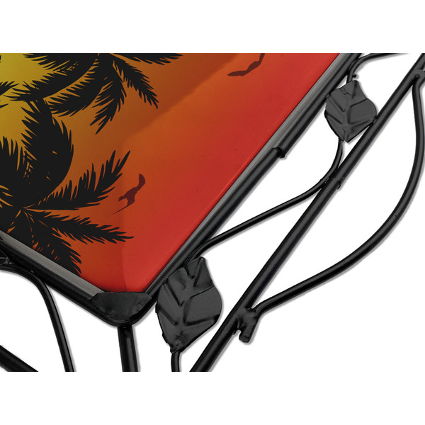 Tropical Sunset Square Trivet - Detail