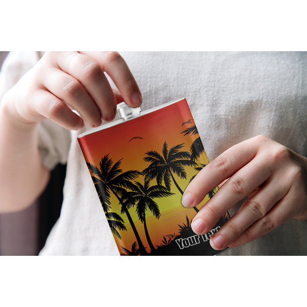 Tropical Sunset Stainless Steel Flask - LIFESTYLE 1