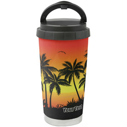 Tropical Sunset Stainless Steel Coffee Tumbler (Personalized)