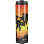 Tropical Sunset Stainless Steel Skinny Tumbler - 20 oz (Personalized)