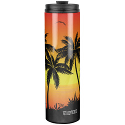 Tropical Sunset Stainless Steel Skinny Tumbler - 20 oz (Personalized)